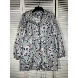 Vera Bradley Floral Print Rain Jacket Size M